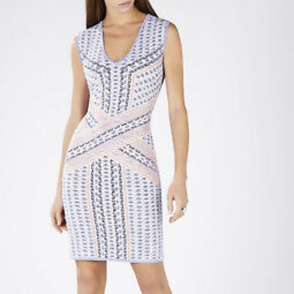 BCBG Maxazria Jacquard Bodycon Dress